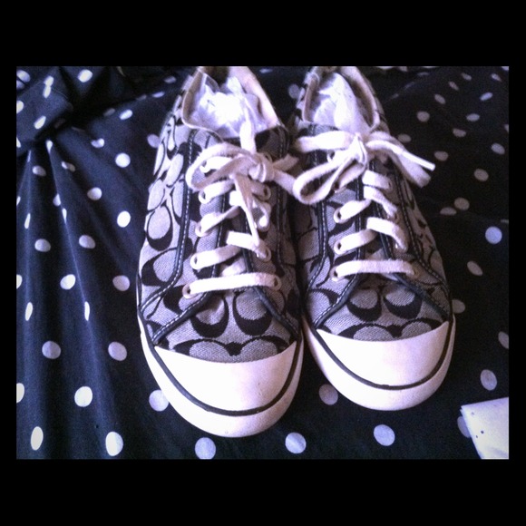 Coach Shoes - Coach black Barrett sneakers