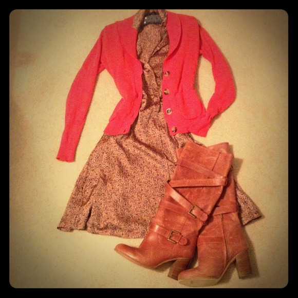 SOLD IN Bundle- Autumn Colors Day Dress
