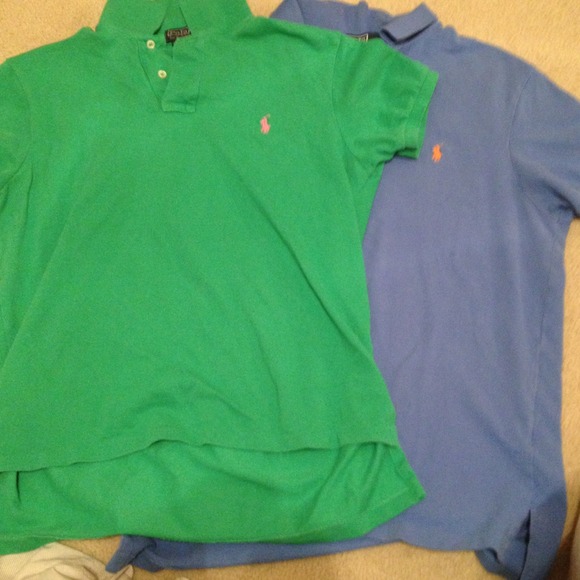 2 large collard polo Ralph Lauren shirts