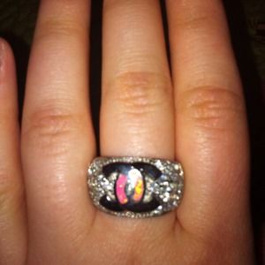 Not authentic Chanel ring. .925 silver.