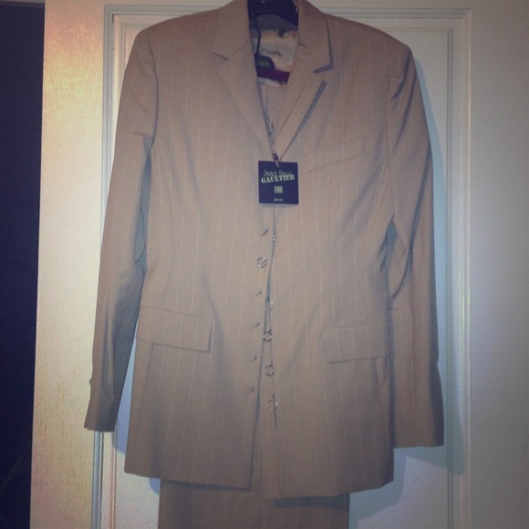 NWT Jean Paul Gaulthier Women's Suit - Tan