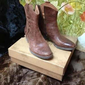 Distressed Leather boots