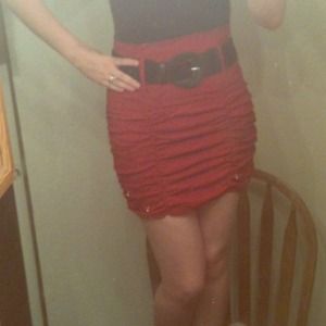 💋Ultimate sexy red mini skirt💋