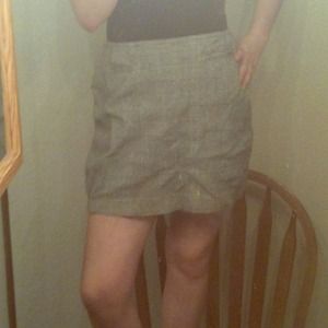 💗Grey, black and white plaid skirt💗