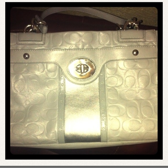 Genuine leather coach satchel - Picture 1 of 3