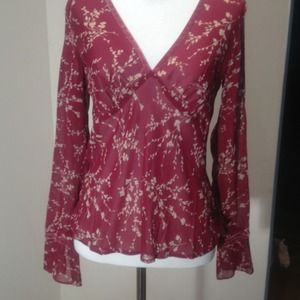 Silk Banana Republic blouse.
