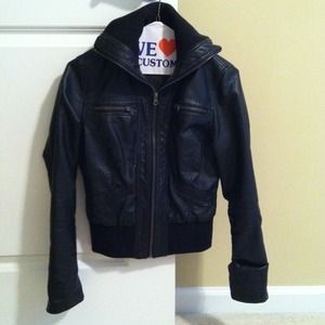 Faux leather jacket