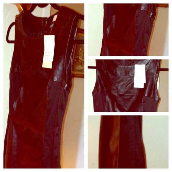 Leather dress