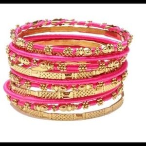 Amrita Singh Fuchsia "Jaana" Bangles (set)