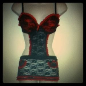 nature intimates Dresses & Skirts - Nature intimates red black maid one piece lingerie nature intimates Dresses & Skirts - Nature intimates red black maid one piece lingerie