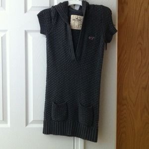 PRICE REDUCED!Hollister hooded knit sweater dress