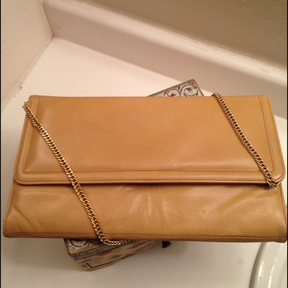 Vintage Frenchy's of California Buttercream Clutch - Picture 1 of 4