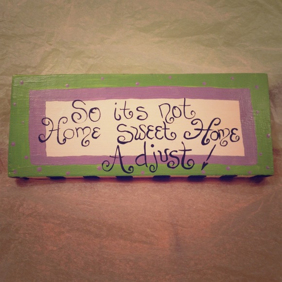 So it's not home sweet home adjust! 💚