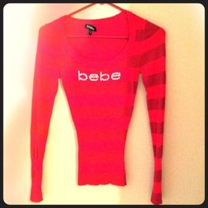 ***RESERVED***XS Cute fitted BeBe long sleeve.