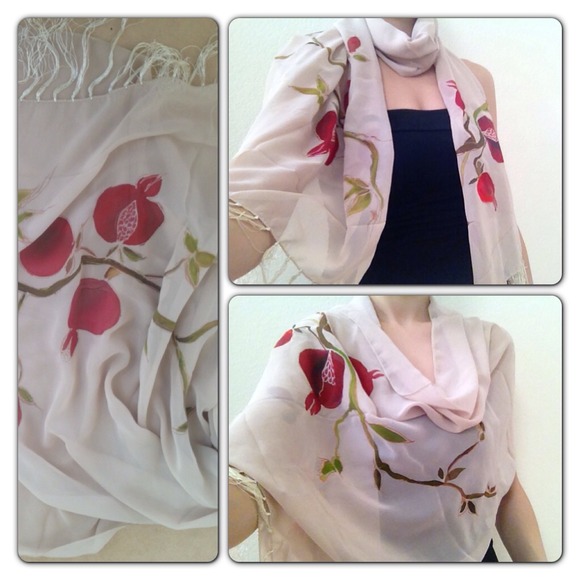 Beautiful batik chiffon scarf