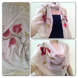 Beautiful batik chiffon scarf