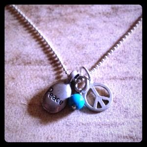 PEACE necklace & tanning towels - not pictured