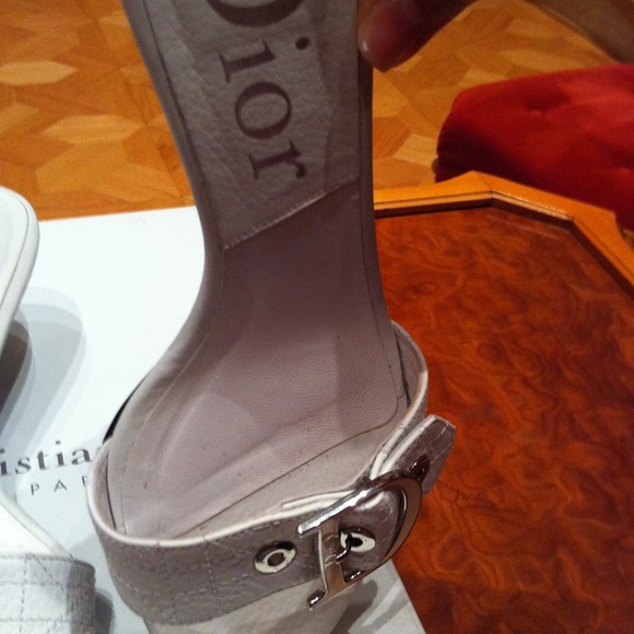 White color Dior shoes "Ethnik mule 8cm" - Picture 2 of 4