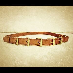 HOST PICK! Multi-Buckle Leather Belt