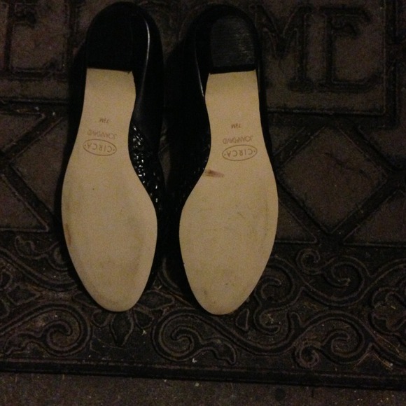 ❌SOLD❌Circa Joan&David Peep Toe Flats in Black - Picture 4 of 4