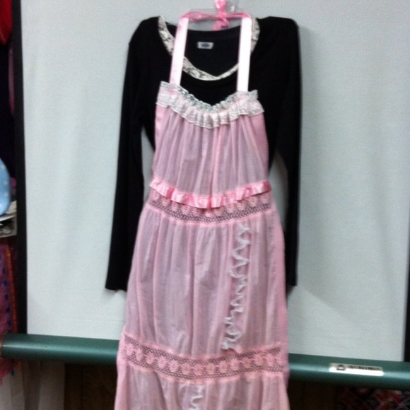 Black outfit with beautiful Cooking Dress