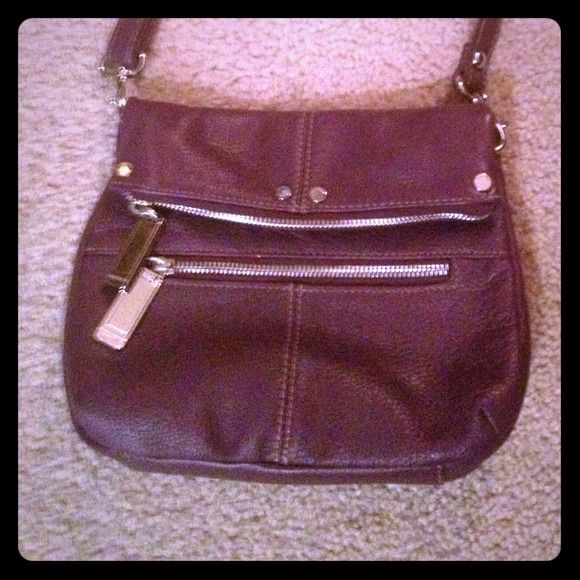 💢Sold💢Plum, leather crossbody
