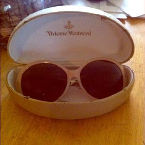 Used , Pink $ silver Vivian Westwood sunglasses .