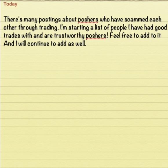 Trustworthy traders!