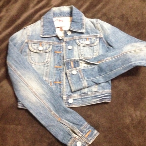 Jackets & Blazers - SOLD.........Crop jean jacket