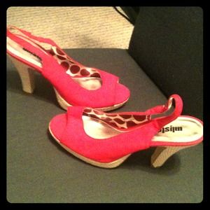 Brand new red Unlisted shoes size 7.5