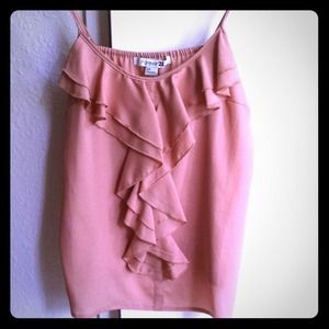 ✋RESERVED✋for sam_leslie94 Dusty rose ruffle tank