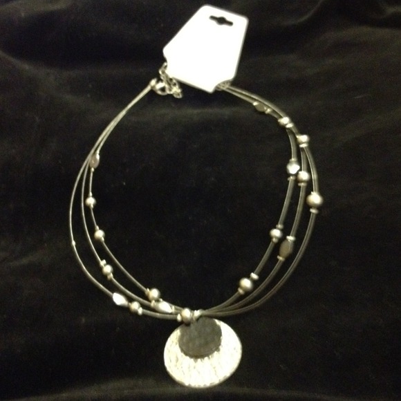 New silver necklace