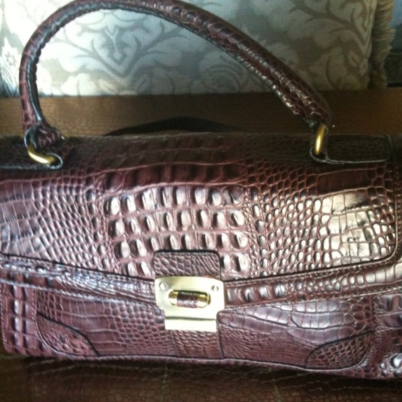 Brown Alligator Bag