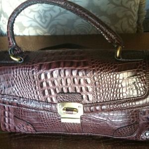 Brown Alligator Bag