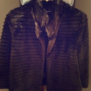 Glam faux fur jacket,  Express 😘