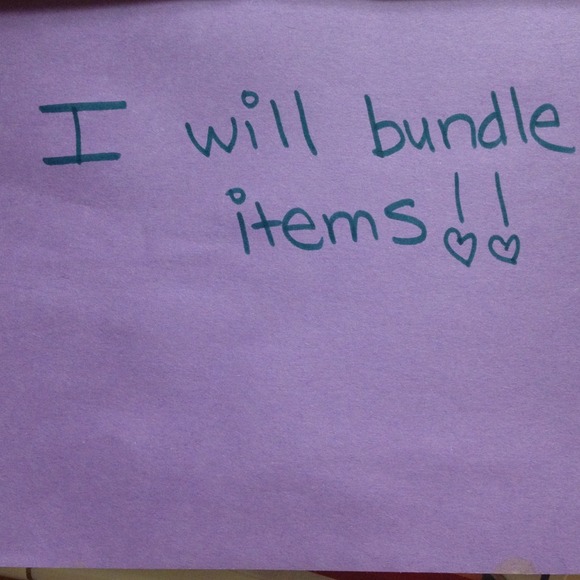 I will Bundke items in my closet:). Just ask😉