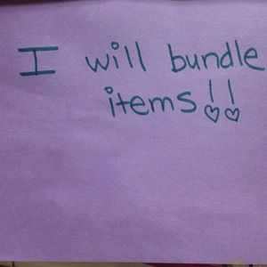 I will Bundke items in my closet:). Just ask😉