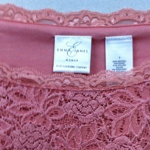 Lace and Satin Lined Top