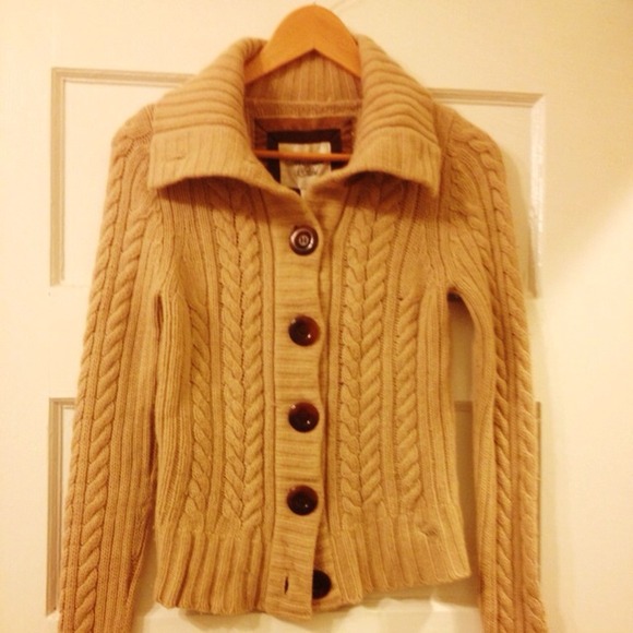 Tan Cable Knit Sweater
