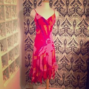 Beautiful Sue Wong 100% Silk Dress