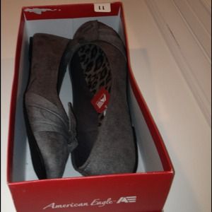 New in Box Grey Bow flats by American Eagle