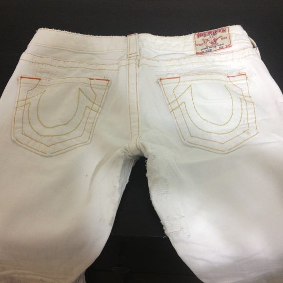 Authentic True Religion Bobby Jeans. White!