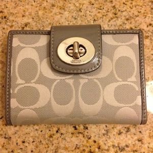 RESERVED Coach Signature Gray Wallet