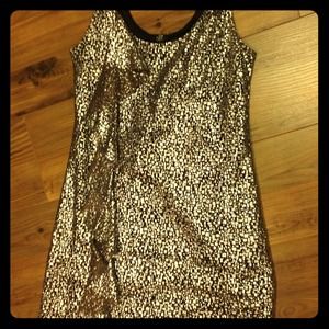 Guess LA metallic glitter dress sz 5