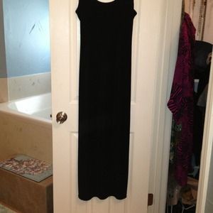 sexy black long dress