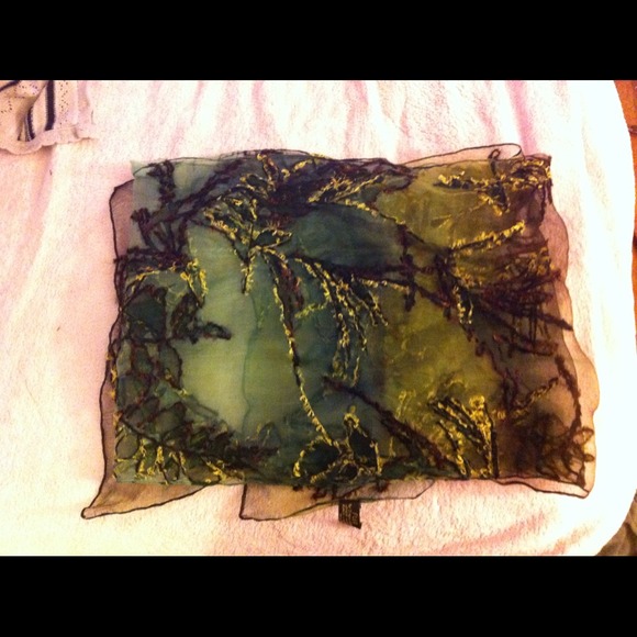 Fleurs Scarf- Natural Silk