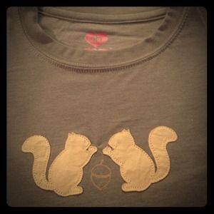 Dear by Amanda Bynes gray squirrel top