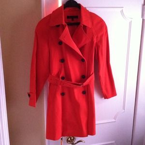 ✨Anne Klein ✨Tangerine Raincoat...Brand New!!