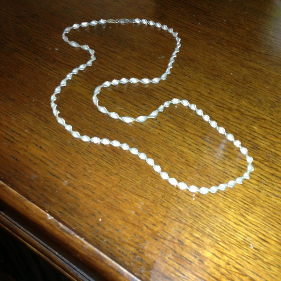 Sterling silver twisted rope necklace