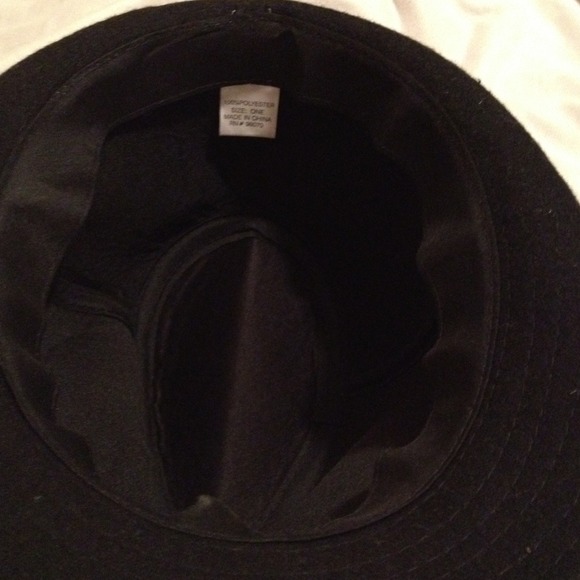 •GONE• Black sequin trim Fedora